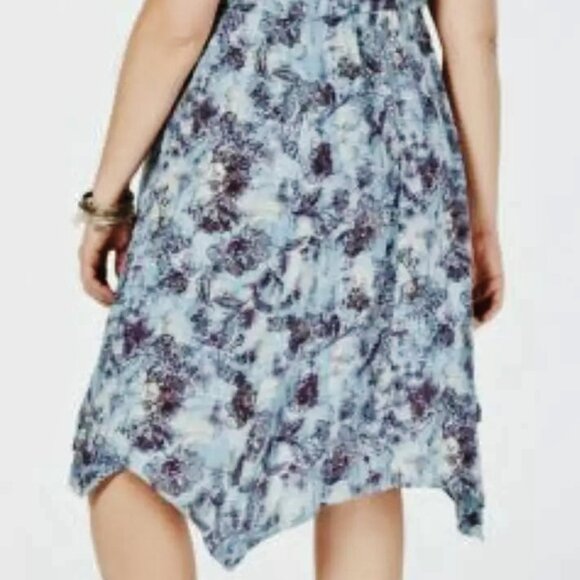 NWT Style & Co Vintage Blue Empire Sharkbite Dress sz L Orig$90+Tax - Picture 6 of 8